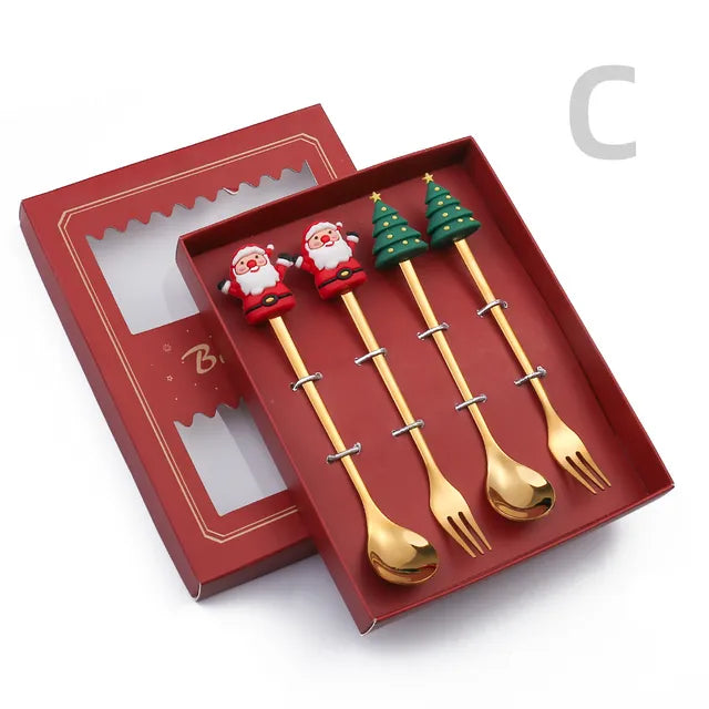 CHRISTMAS CUTLERY SET